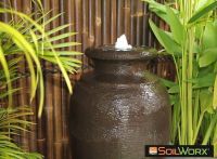 Amphora Solar Fountain - Charcoal